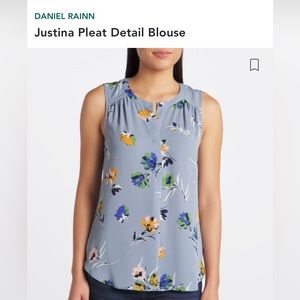 Seeveless flowy floral blouse XL